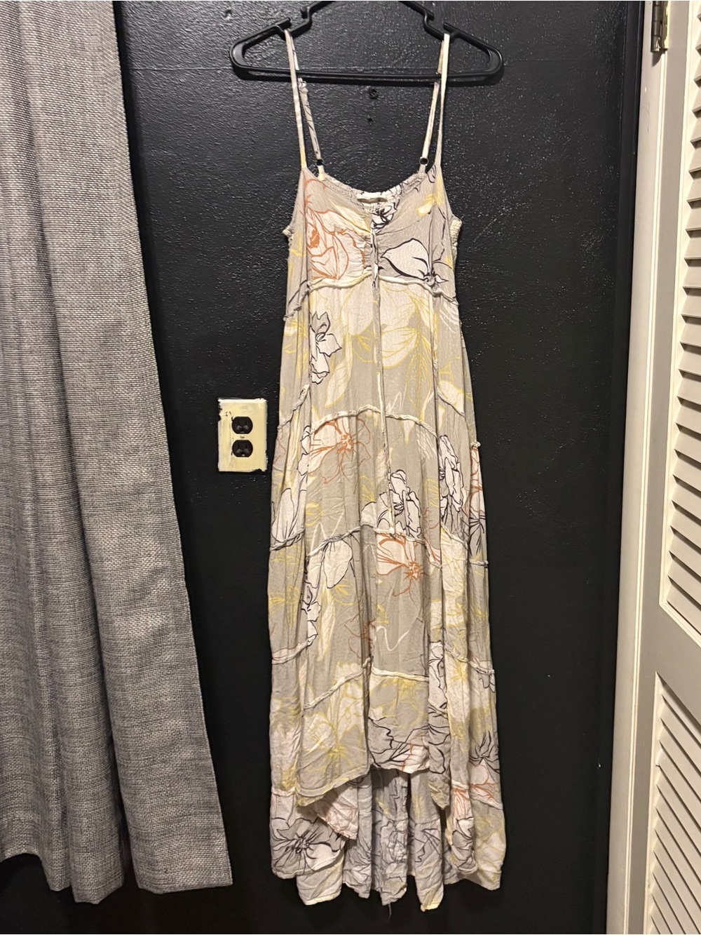 Love Stitch Women's High Low Floral Print Maxi Dress Size Large